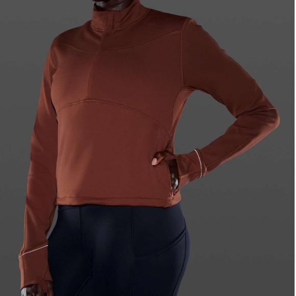🔥LULULEMON RULU RUNNING CROPPED 1/2 ZIP JACKET🔥 - Picture 4 of 16